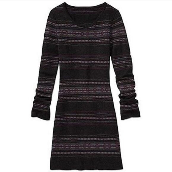 Krimson Klover Dresses & Skirts - Krimson Klover Wool Fair Isle Print Long Sleeve Sweater Dress Medium